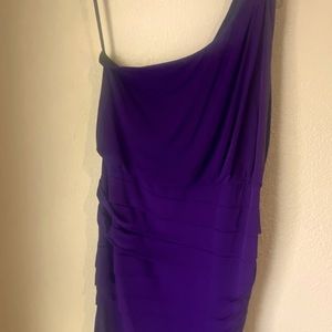 VINTAGE Gorgeous Valerie Bertinelli purple one shoulder dress sz‎ 14